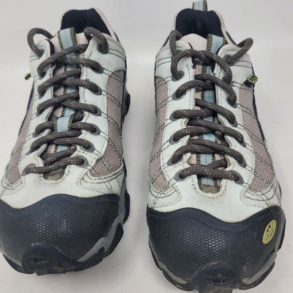 Oboz Firebrand II 2 Waterproof Hiking Shoes Gray Teal US Size 7 Womens EU 37.5 - Picture 2 of 7